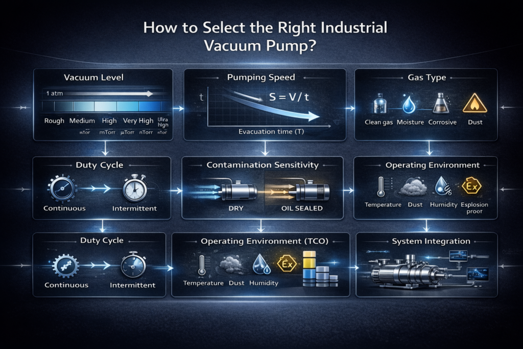 Right Industrial Vacuum Pump