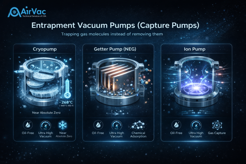 Entrapment Vacuum Pumps